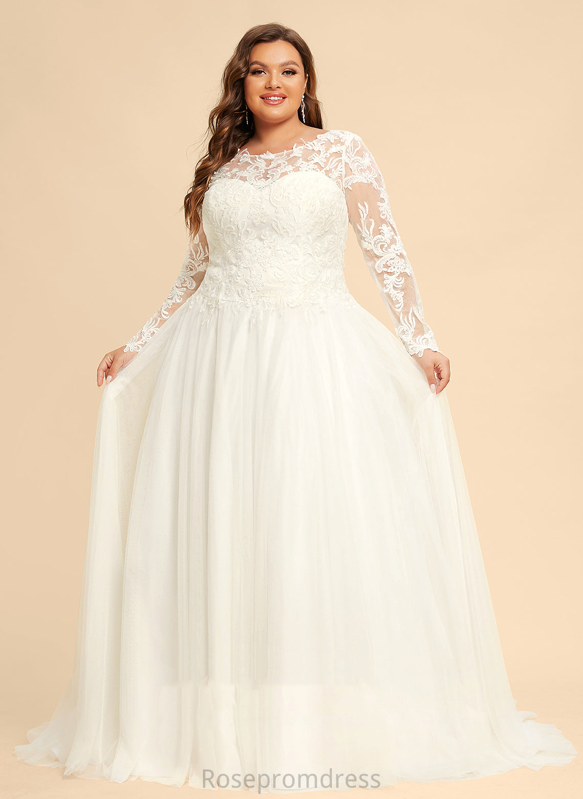 Sweep Lace Juliette Dress Ball-Gown/Princess Tulle Train Wedding Wedding Dresses