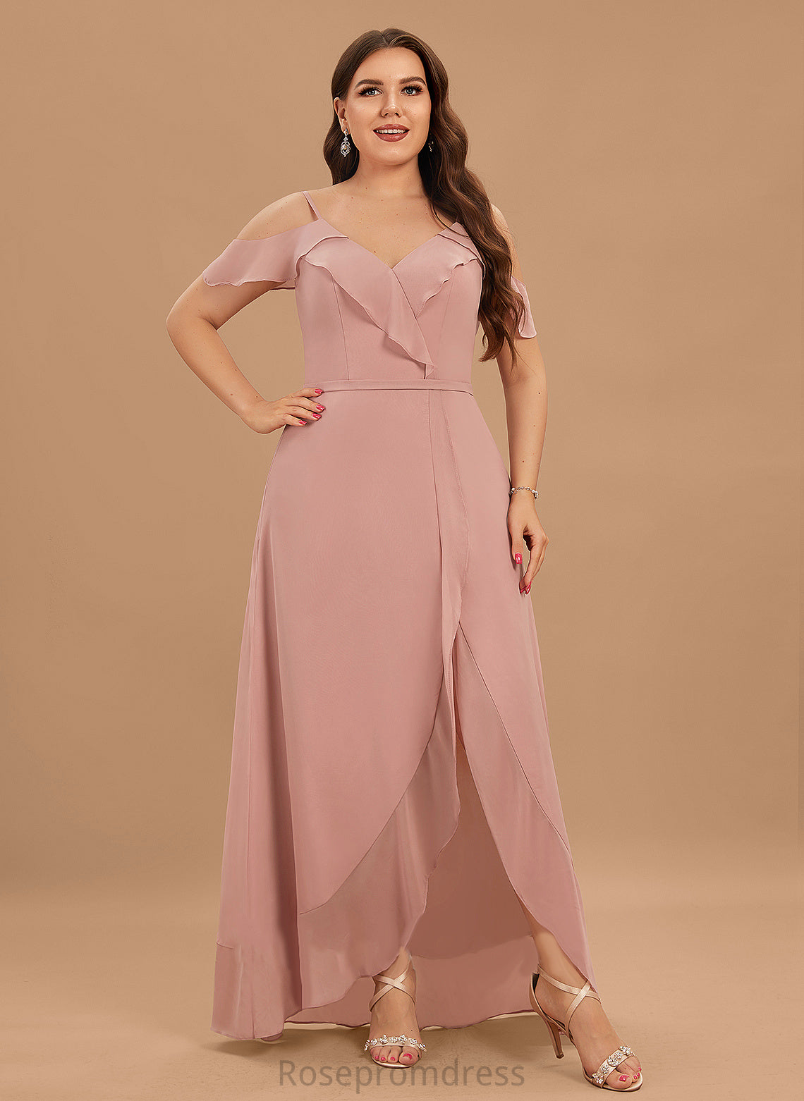 Dresses Kylee A-line V-Neck Formal Dresses Chiffon