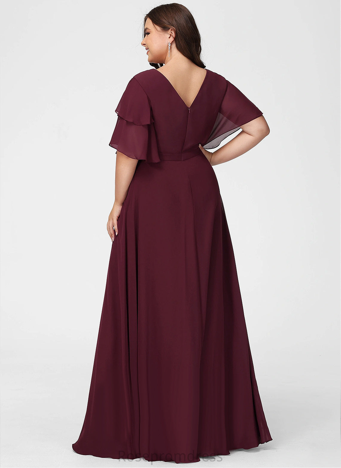 Scoop Neckline A-line Fabric Floor-Length Length Silhouette Straps&Sleeves Dakota A-Line/Princess Sleeveless Floor Length Bridesmaid Dresses