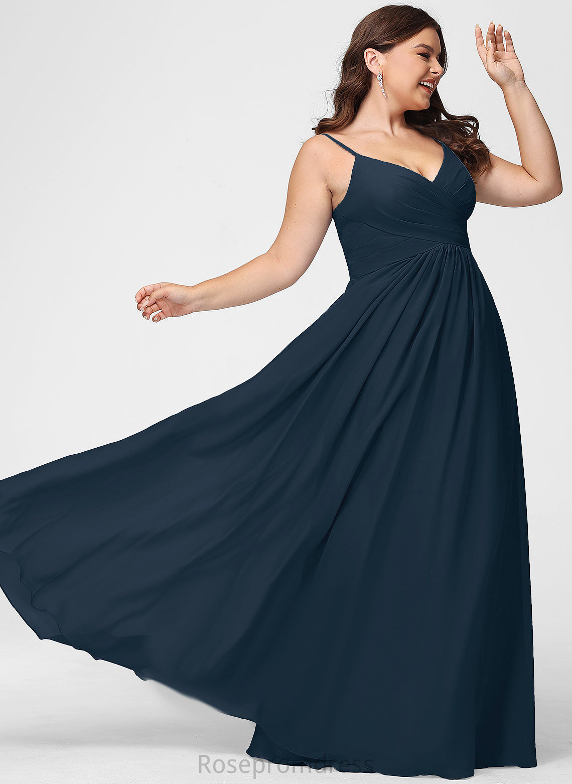 Neckline V-Neck Embellishment Silhouette Floor-Length A-line Fabric Length Sharon Sleeveless Natural Waist Scoop Bridesmaid Dresses