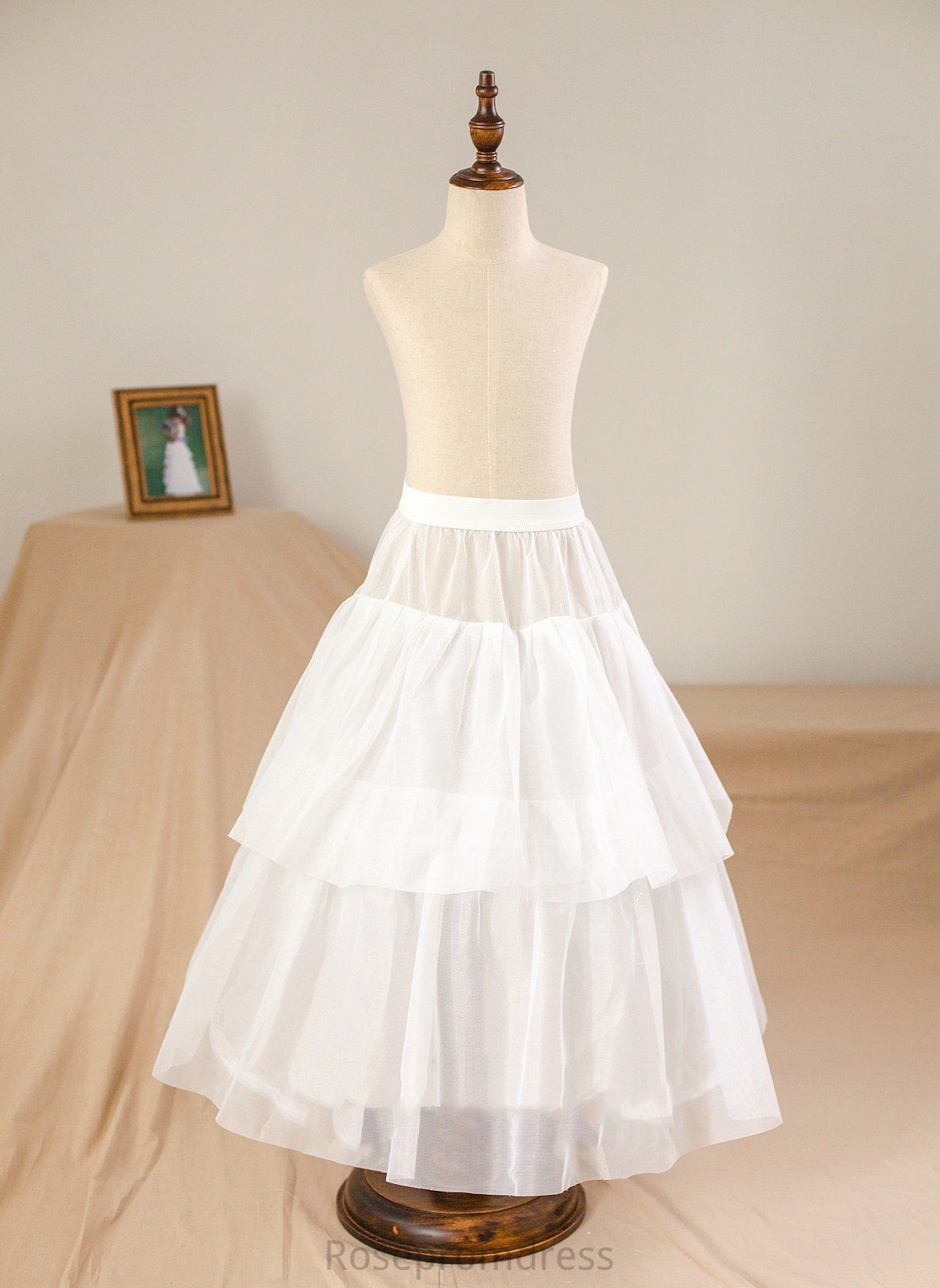 Jazlyn Girl NOT Neck Satin - Floor-length Sash/Appliques/Bow(s) With Scoop (Petticoat Gown Flower Girl Dresses included) Ball Dress Sleeveless Flower