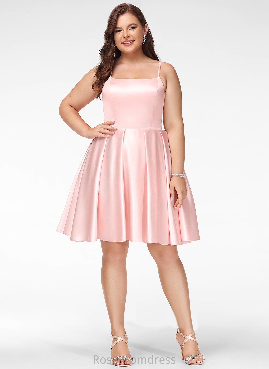 Satin Square Jazmyn Prom Dresses Short/Mini A-Line