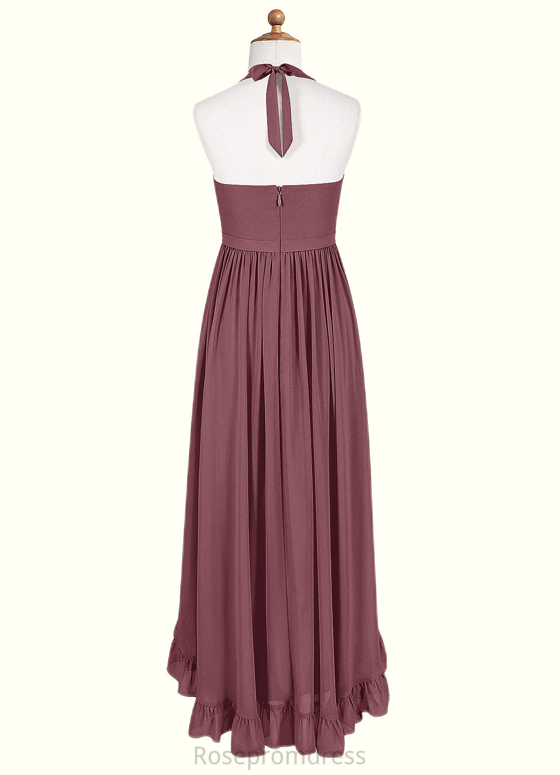 Phoenix A-Line Chiffon Asymmetrical Junior Bridesmaid Dress SRSP0019969