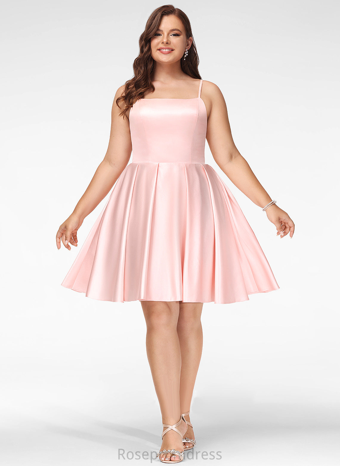 Satin Square Jazmyn Prom Dresses Short/Mini A-Line