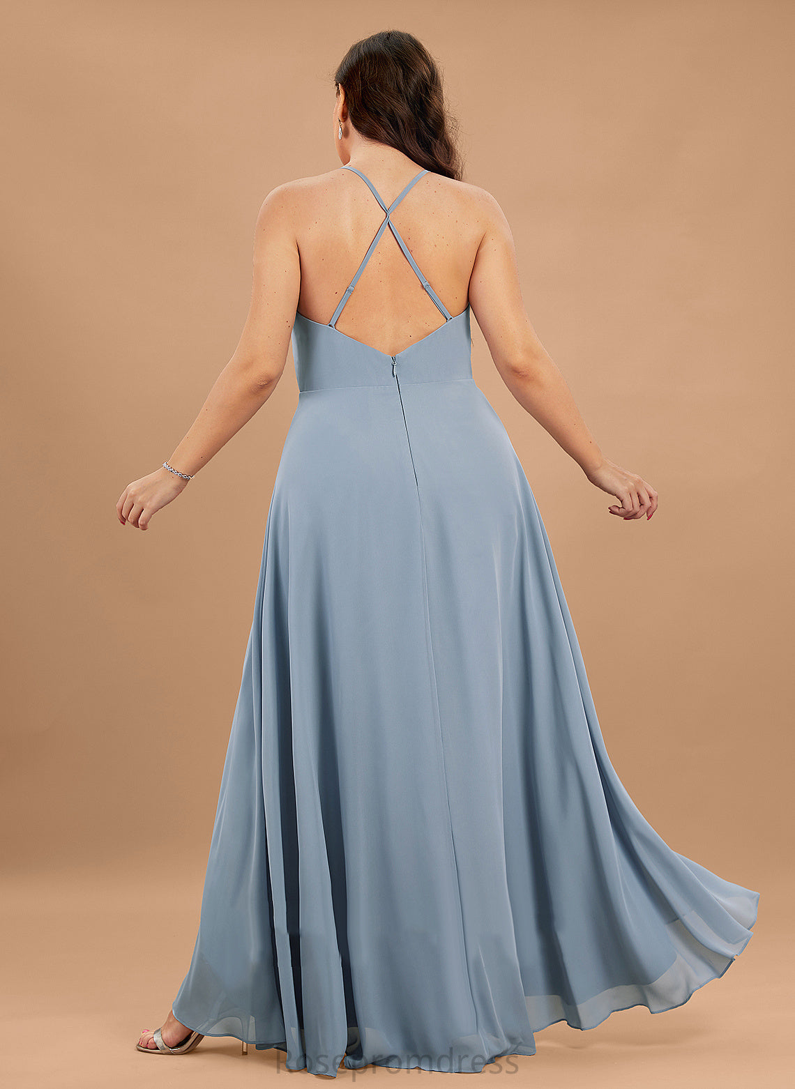 Asymmetrical Kaylynn Dress Chiffon Cocktail V-neck A-Line Cocktail Dresses