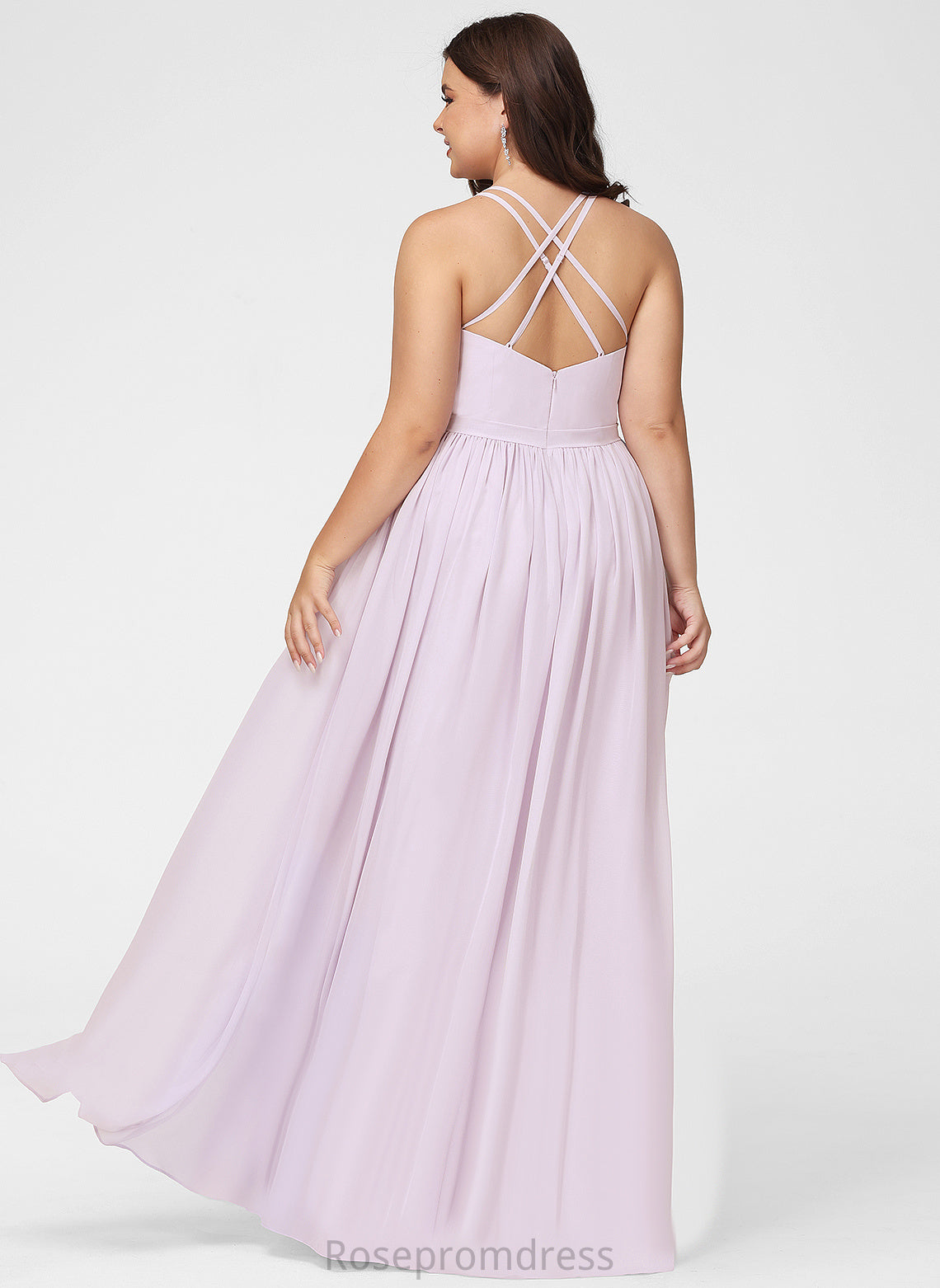 Asymmetrical Length A-line Fabric Neckline Silhouette Straps&Sleeves V-Neck Jacey Scoop Natural Waist A-Line/Princess Bridesmaid Dresses