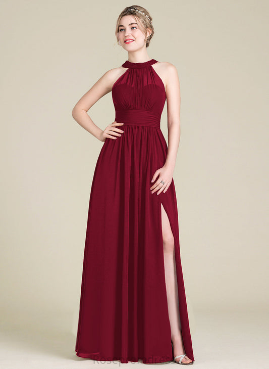 Length A-line Straps&Sleeves Neckline Fabric Silhouette Floor-Length Scoop Rosalie Knee Length Straps Sleeveless Bridesmaid Dresses