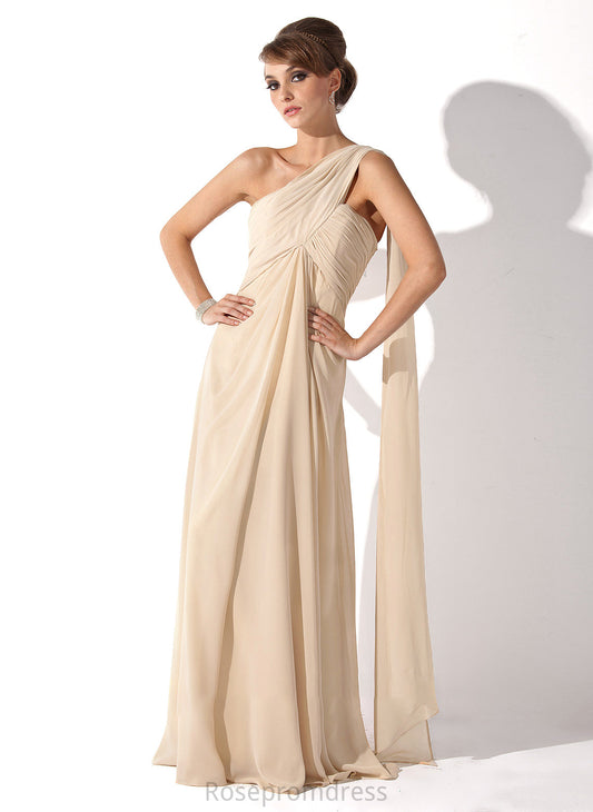 Bride Chiffon the Alma Mother of the Bride Dresses Floor-Length Mother Empire One-Shoulder With Ruffle of Dress