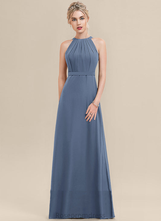 Floor-Length Neckline Length Straps&Sleeves Scoop A-line Fabric Silhouette Jane V-Neck A-Line/Princess Sleeveless Bridesmaid Dresses