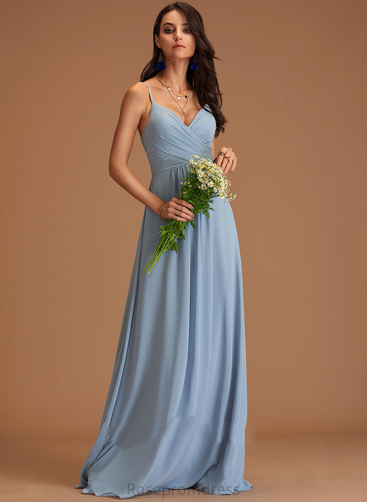 V-neck Pleated Length A-Line Silhouette Neckline Embellishment Floor-Length Fabric Molly Floor Length V-Neck Bridesmaid Dresses