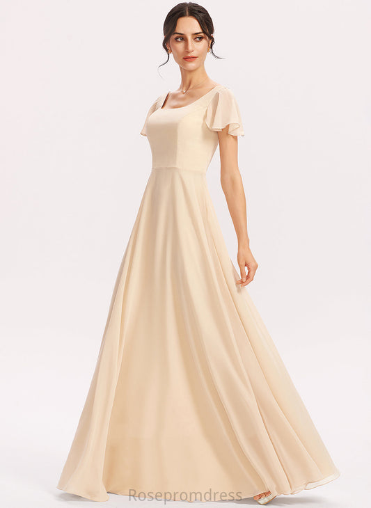 Fabric Length Floor-Length Silhouette Square Straps&Sleeves A-line Neckline Peggie Natural Waist Floor Length A-Line/Princess Bridesmaid Dresses