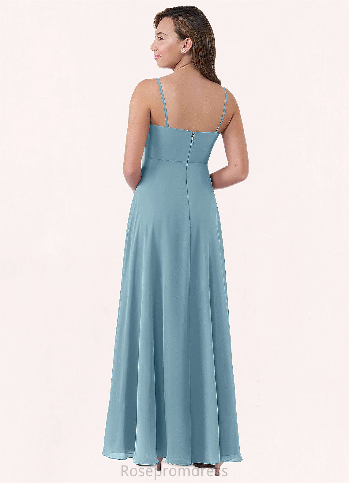 Julia A-Line Sweetheart Neckline Chiffon Floor-Length Junior Bridesmaid Dress SRSP0019985