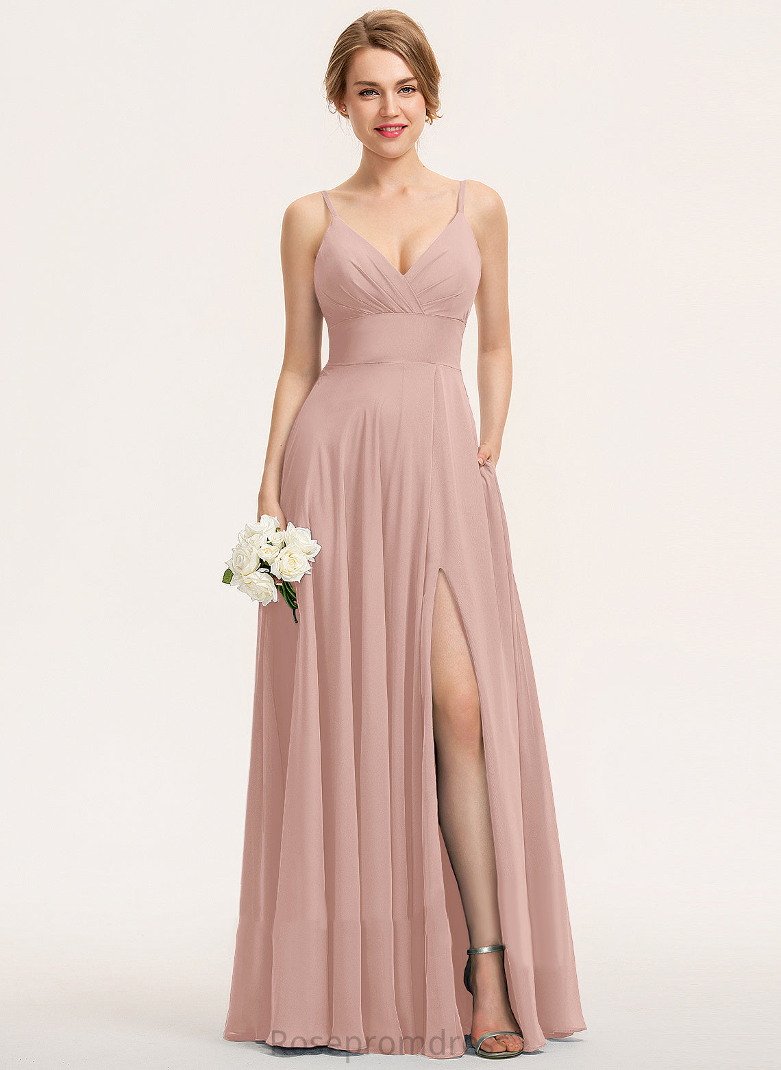 Dresses V-Neck Chiffon Formal Dresses A-line Tanya