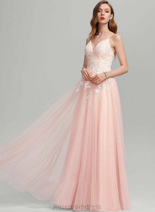 Floor-Length Sequins With Tulle Victoria Sweetheart Ball-Gown/Princess Prom Dresses