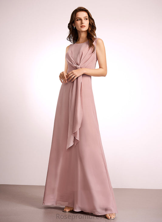 Floor-Length Silhouette Length Fabric Embellishment Straps A-Line Bow(s) Aylin Bridesmaid Dresses