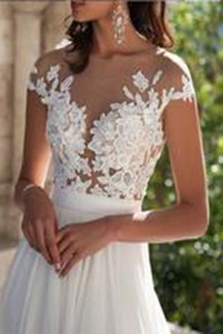 See through wedding dresses Sexy lace prom dresses Beach wedding gown Prom dresses sexy prom dresses RS385