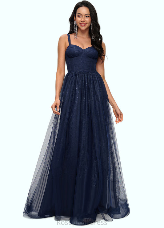 Zoie Ball-Gown/Princess Sweetheart Floor-Length Tulle Prom Dresses SRSP0022198