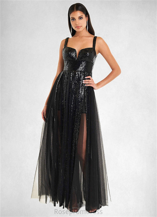 Frida Roxanne Black Gladiator Gown Atelier Dresses | Azazie SRSP0022882