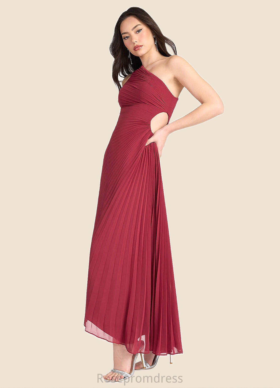 Aryana Angelina Ruby Red Asymmetrical Dress Atelier Dresses | Azazie SRSP0022892