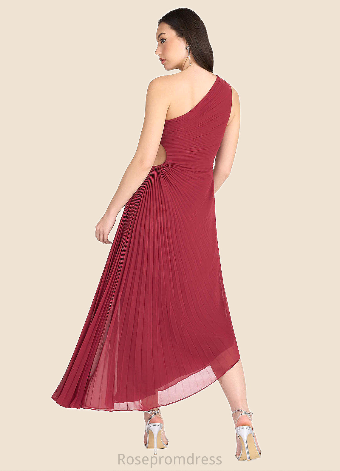 Aryana Angelina Ruby Red Asymmetrical Dress Atelier Dresses | Azazie SRSP0022892