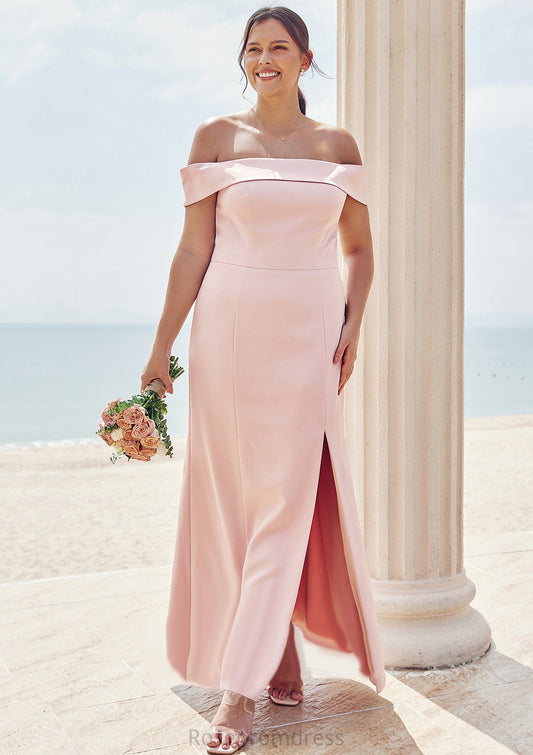 Trumpet/Mermaid Off-the-Shoulder Sleeveless Floor-Length Stretch Crepe Plus Size Bridesmaid Dresses Jordyn SRSP0025261