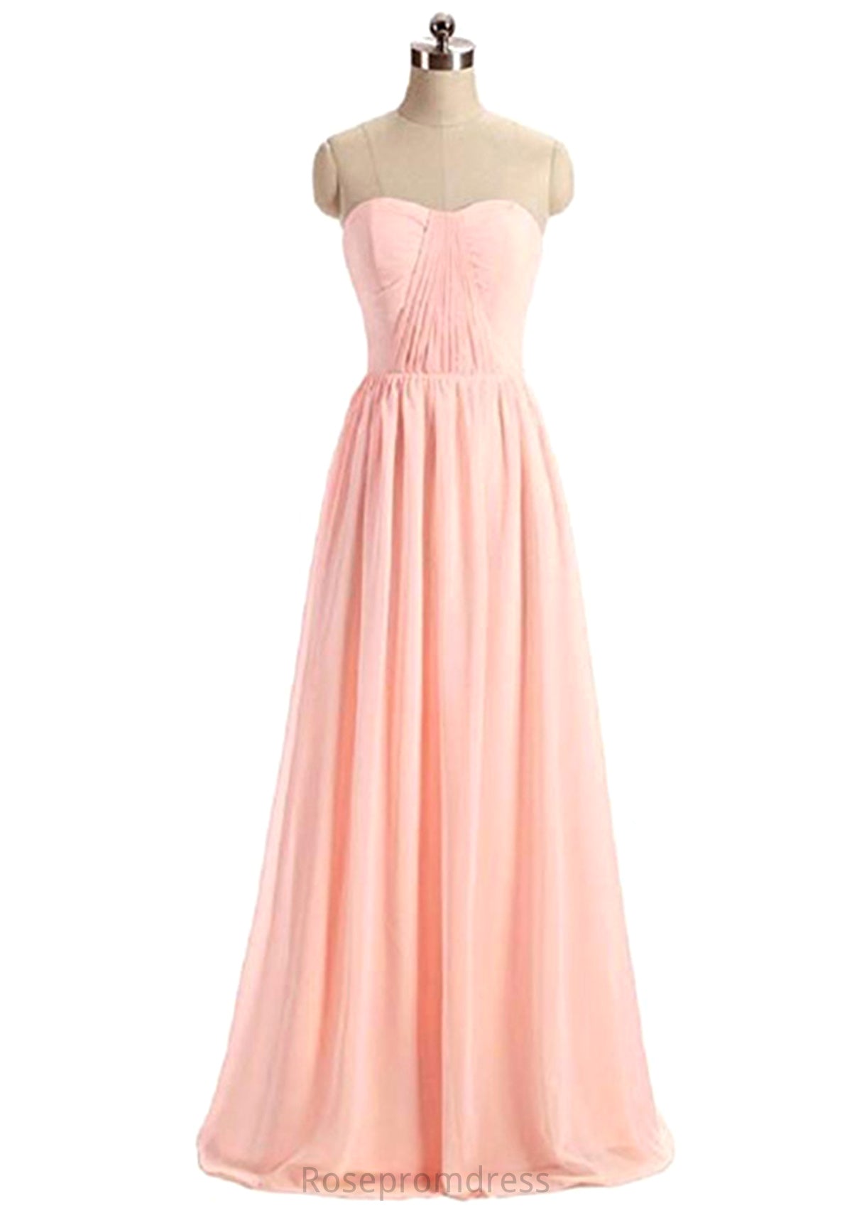 Sweetheart Sleeveless Long/Floor-Length A-Line/Princess Chiffon Bridesmaid Dresses Giovanna SRSP0025418