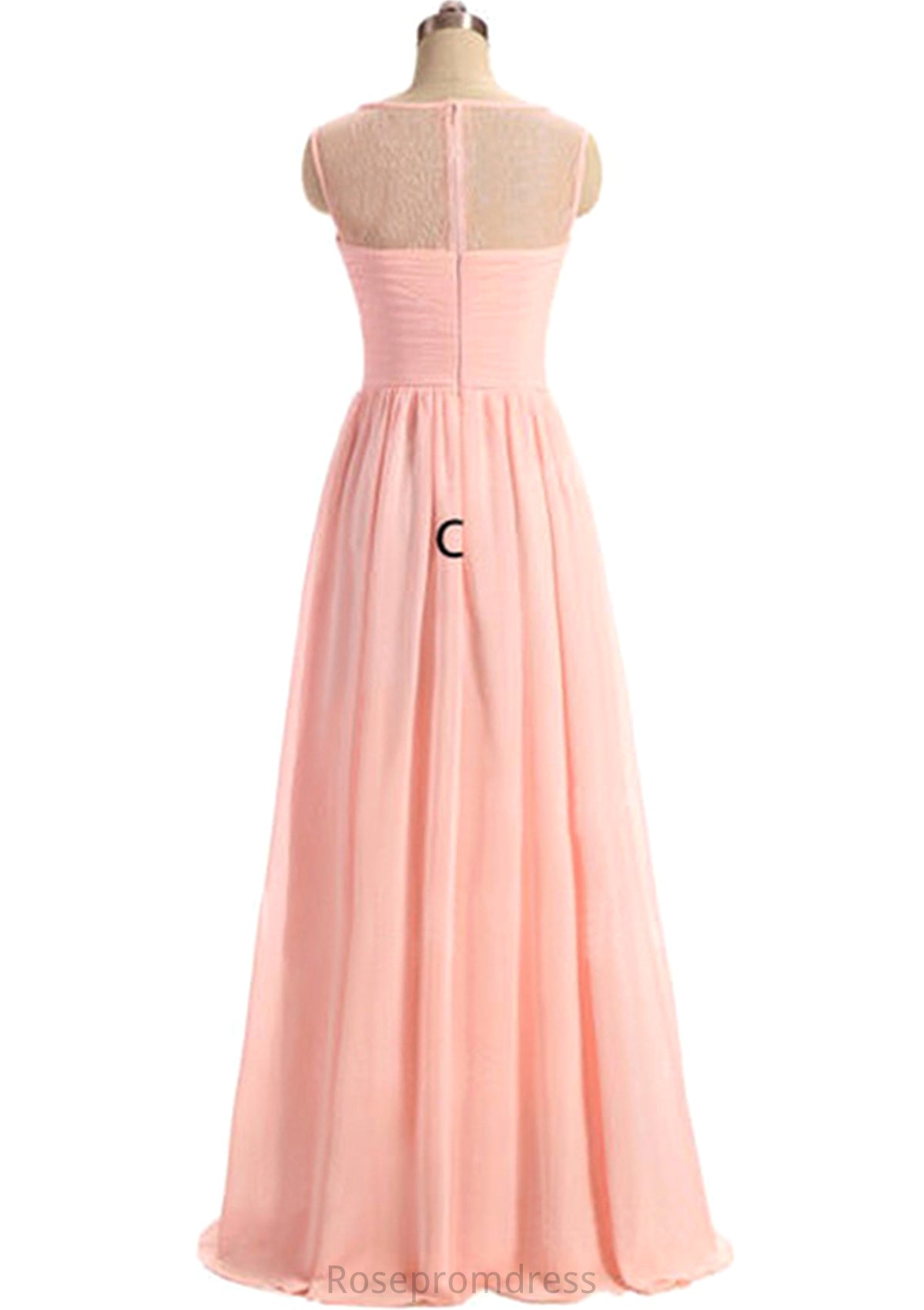 Sweetheart Sleeveless Long/Floor-Length A-Line/Princess Chiffon Bridesmaid Dresses Giovanna SRSP0025418