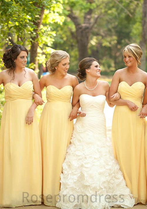 Pleated Sweetheart Floor-Length Stylish A-Line Combination Bridesmaid Dresseses Alana SRSP0025531