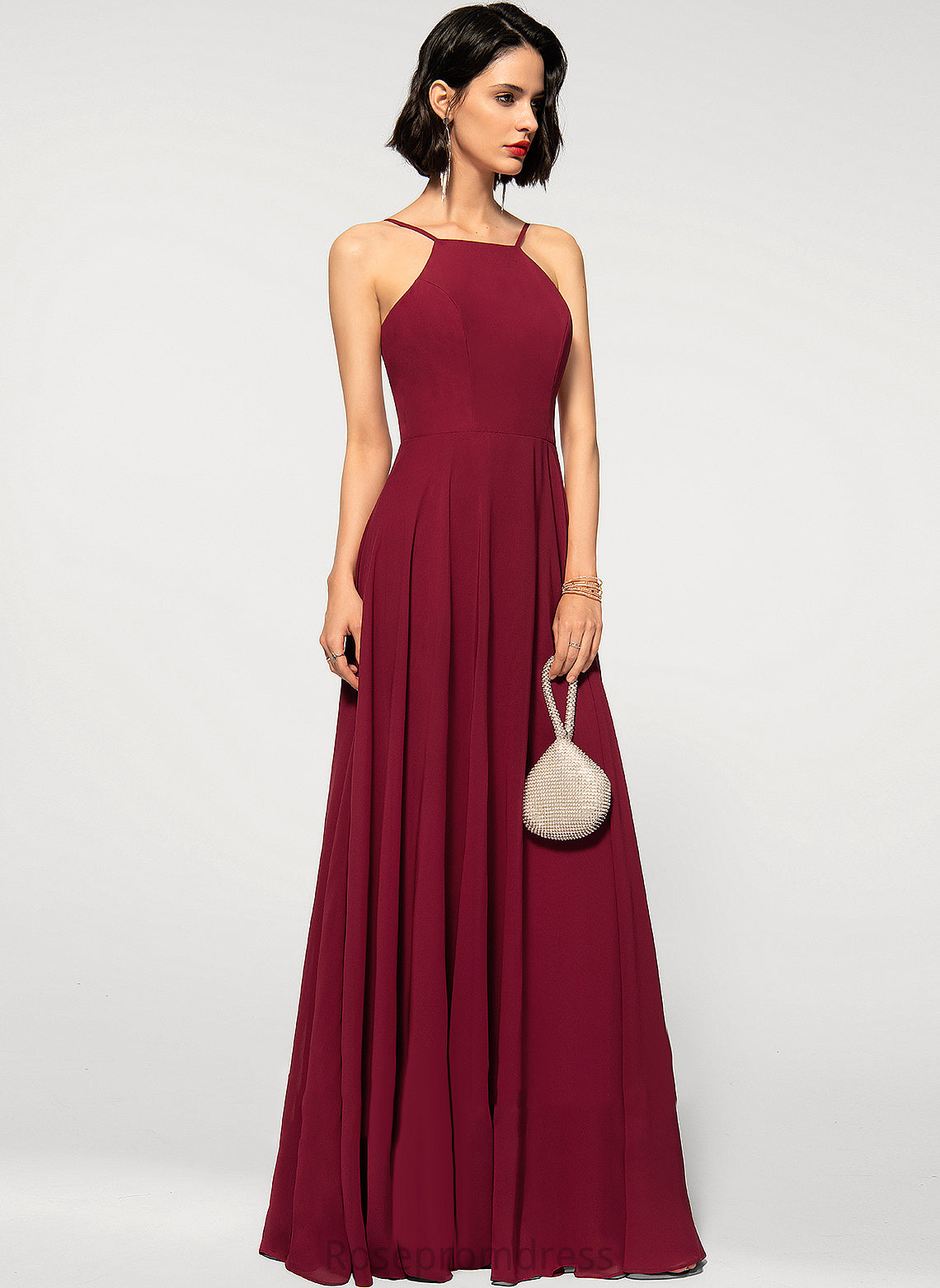 Square Fabric A-Line Length Floor-Length Neckline Straps&Sleeves Silhouette Jayleen Bridesmaid Dresses