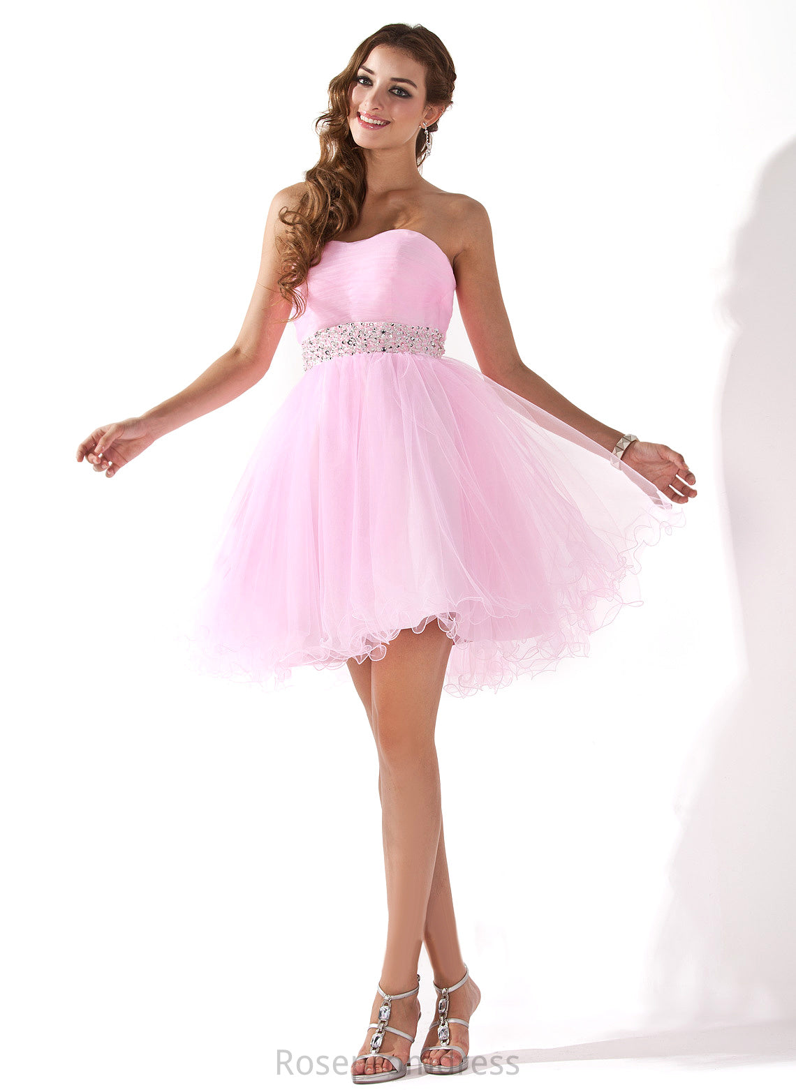 Alondra Homecoming Sweetheart Homecoming Dresses Tulle Short/Mini Beading Sequins A-Line Dress With