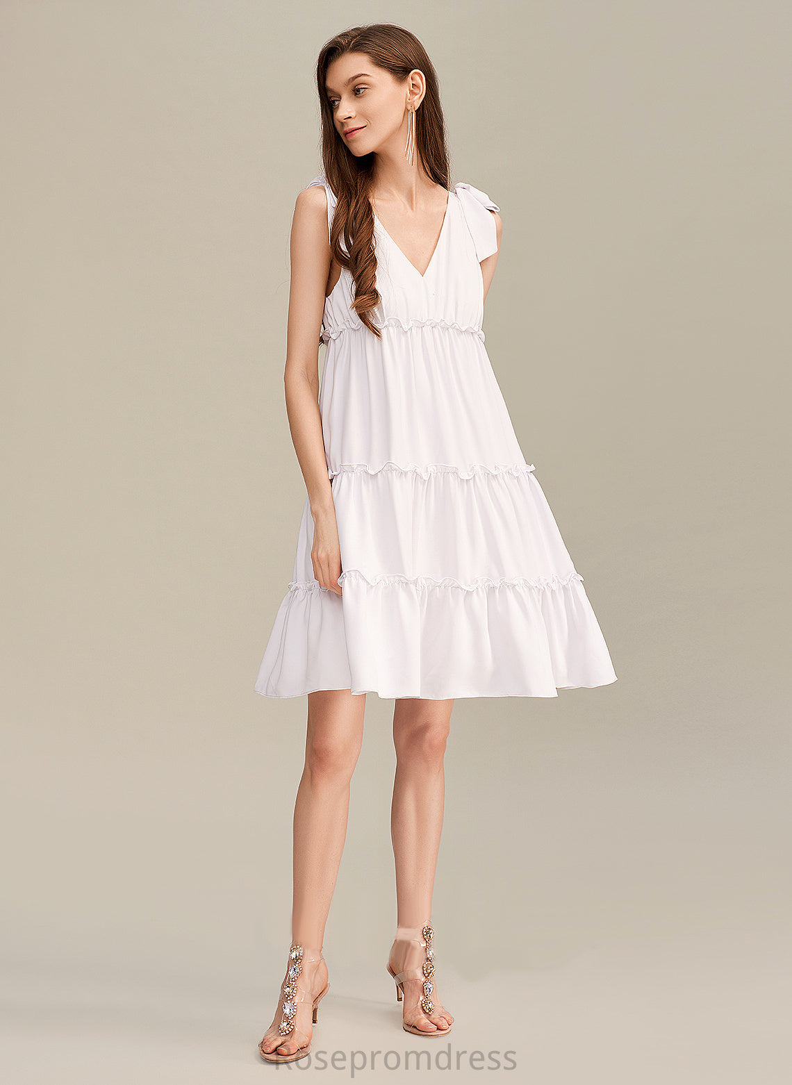 A-line Dresses V-Neck Formal Dresses Maribel