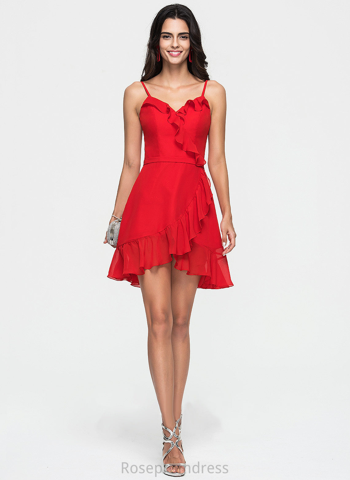 Chiffon Formal Dresses A-line Dresses Abigayle V-Neck