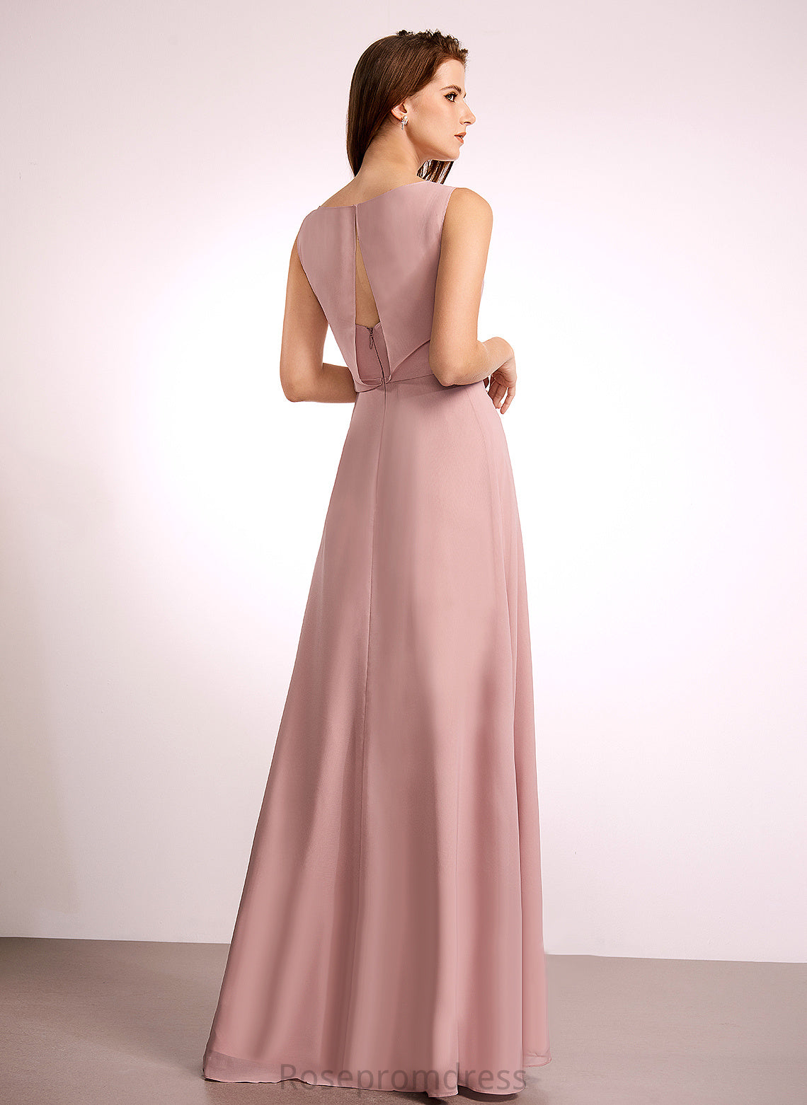 Floor-Length Silhouette Length Fabric Embellishment Straps A-Line Bow(s) Aylin Bridesmaid Dresses