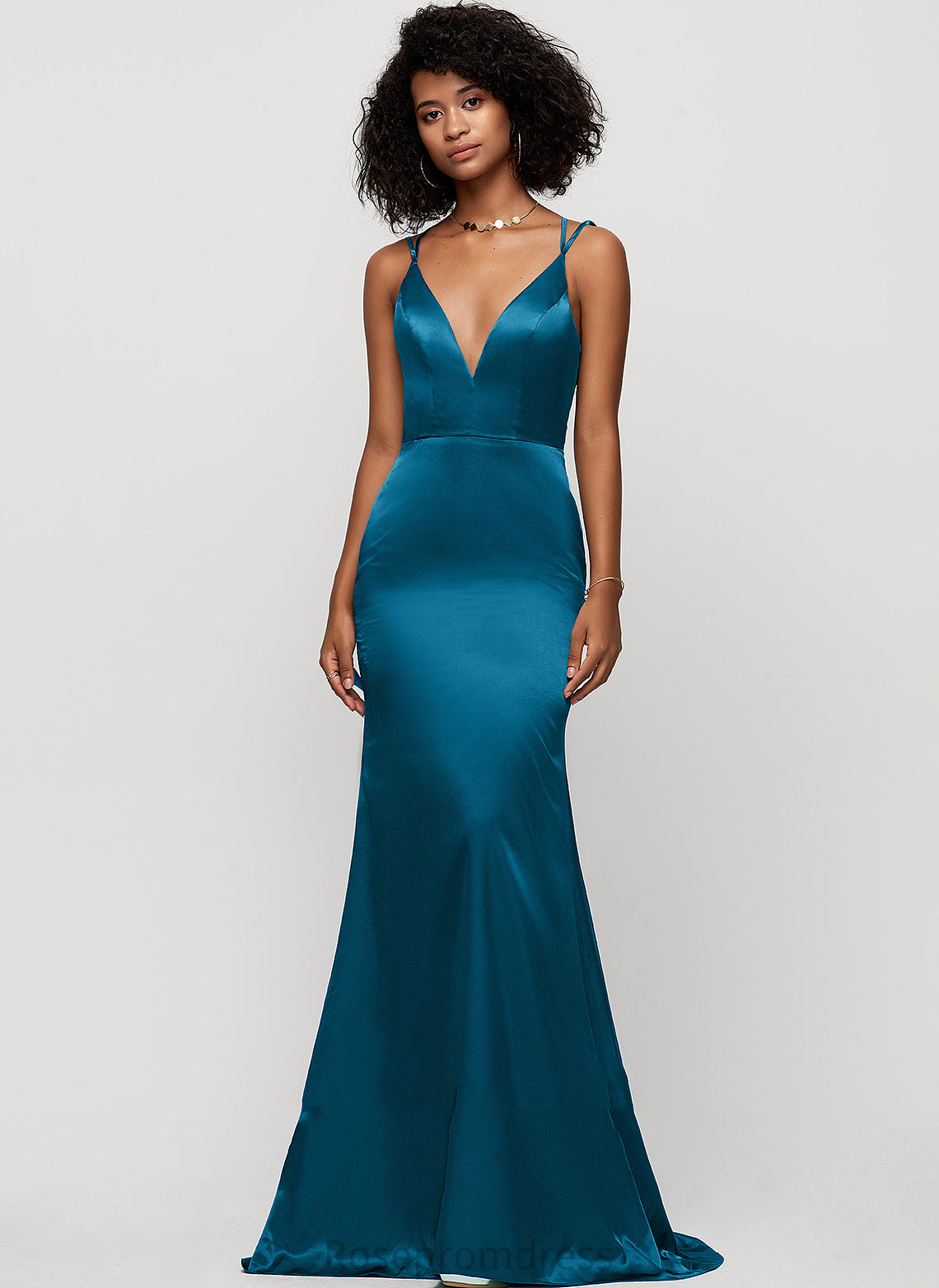 Valentina Bodycon Formal Dresses satin Dresses like V-Neck silk