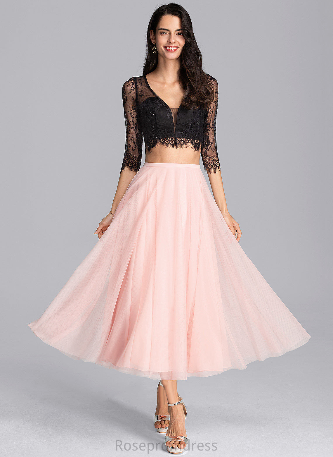 Cocktail A-Line Jordan Tulle Cocktail Dresses Dress Tea-Length