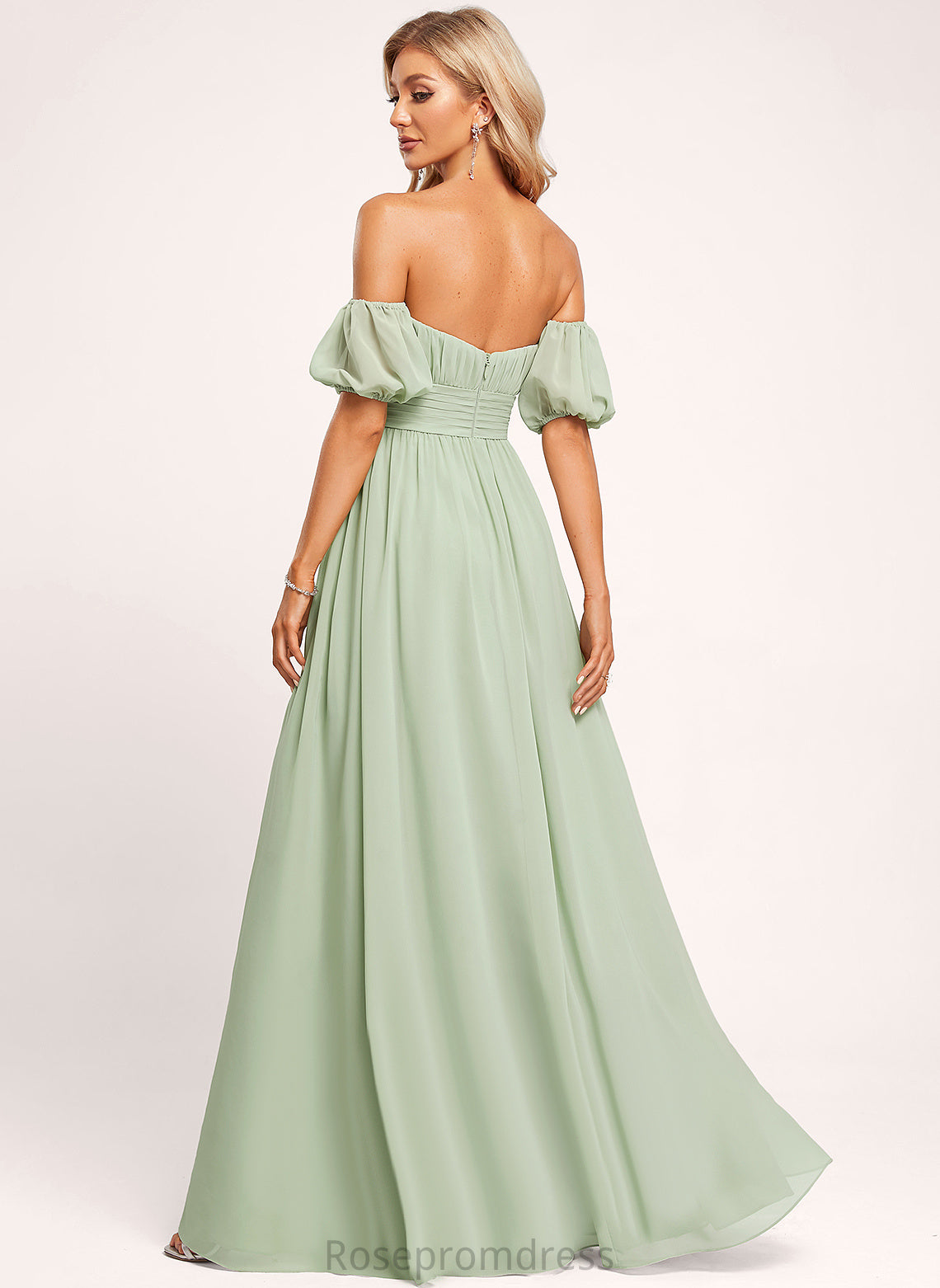 Floor-Length BackStyle Straps&Sleeves Fabric Length Silhouette Sleeveless A-line Una Floor Length A-Line/Princess One Shoulder Bridesmaid Dresses