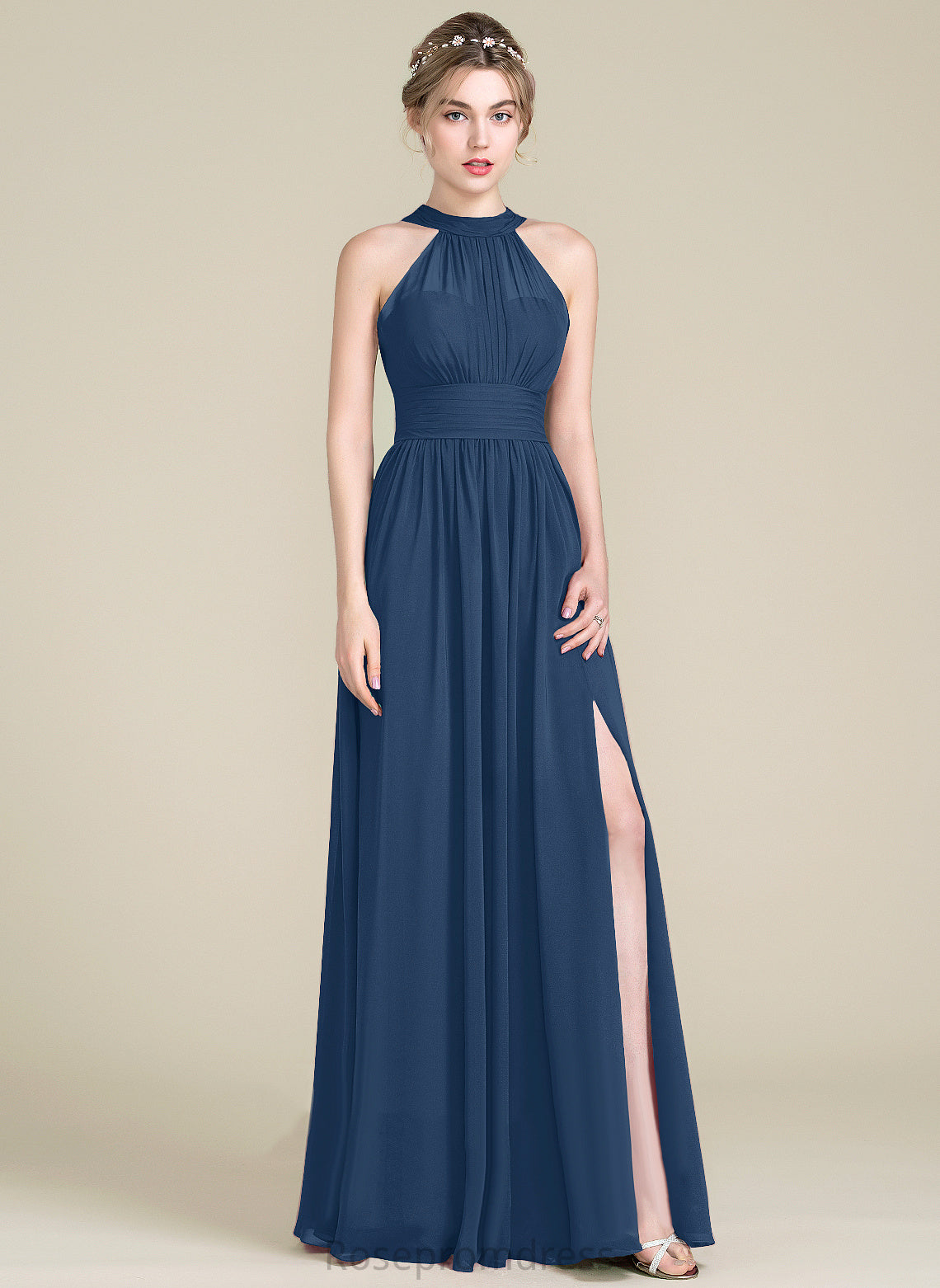 Length A-line Straps&Sleeves Neckline Fabric Silhouette Floor-Length Scoop Rosalie Knee Length Straps Sleeveless Bridesmaid Dresses