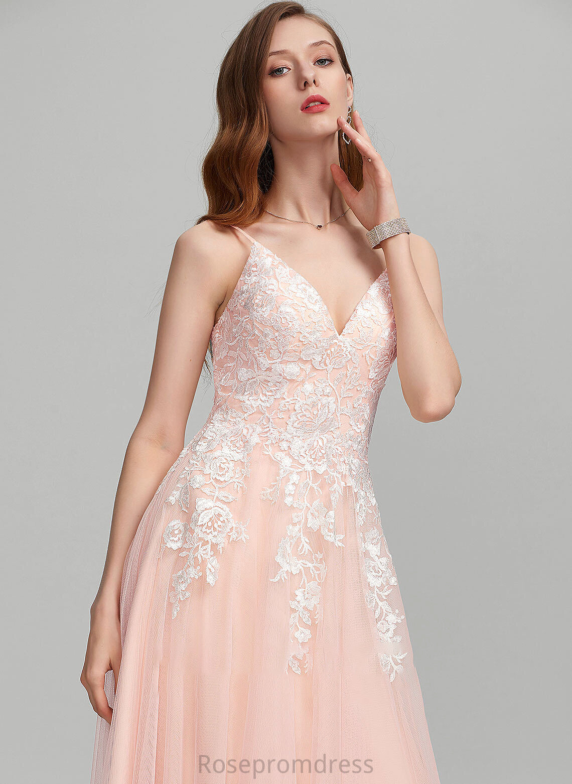 Floor-Length Sequins With Tulle Victoria Sweetheart Ball-Gown/Princess Prom Dresses