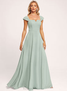 Square Floor-Length Length A-line OfftheShoulder Neckline Straps&Sleeves Silhouette Fabric Peggie Bridesmaid Dresses