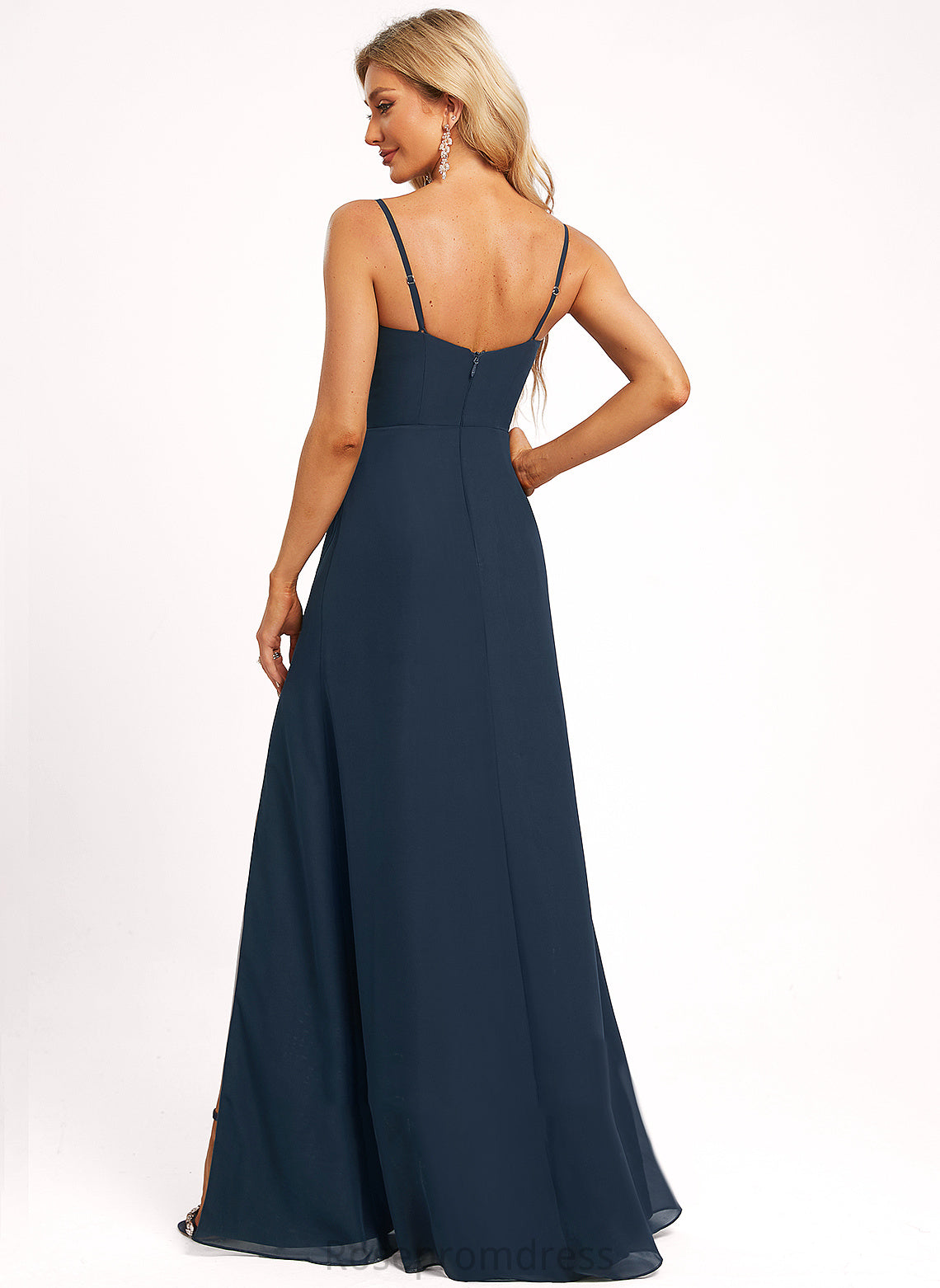 Silhouette Cowl Length Neckline A-line Fabric Floor-Length Straps&Sleeves Hortensia Natural Waist A-Line/Princess Floor Length Bridesmaid Dresses