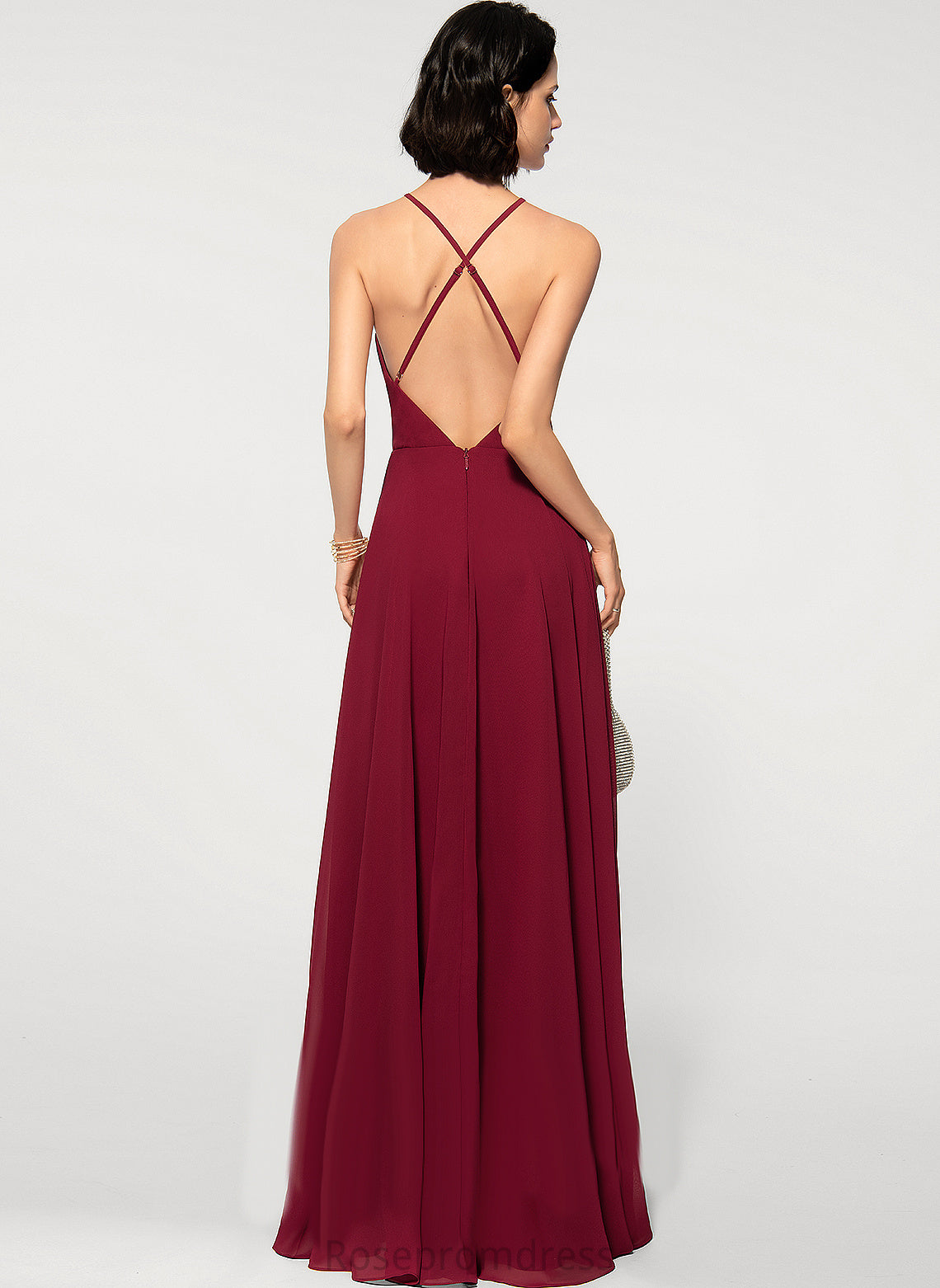 Square Fabric A-Line Length Floor-Length Neckline Straps&Sleeves Silhouette Jayleen Bridesmaid Dresses