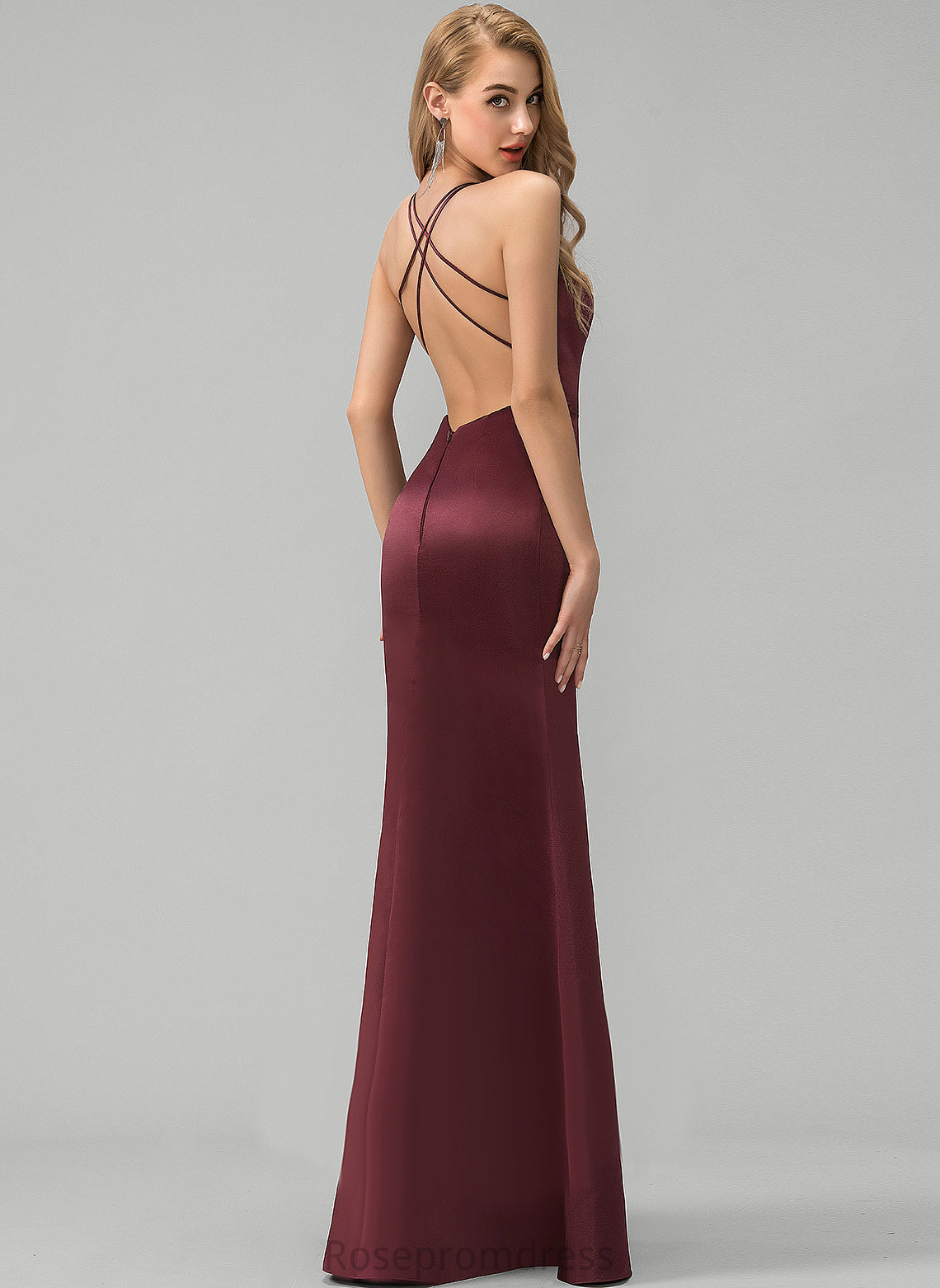 Prom Dresses Sheath/Column Chanel Floor-Length Satin Square