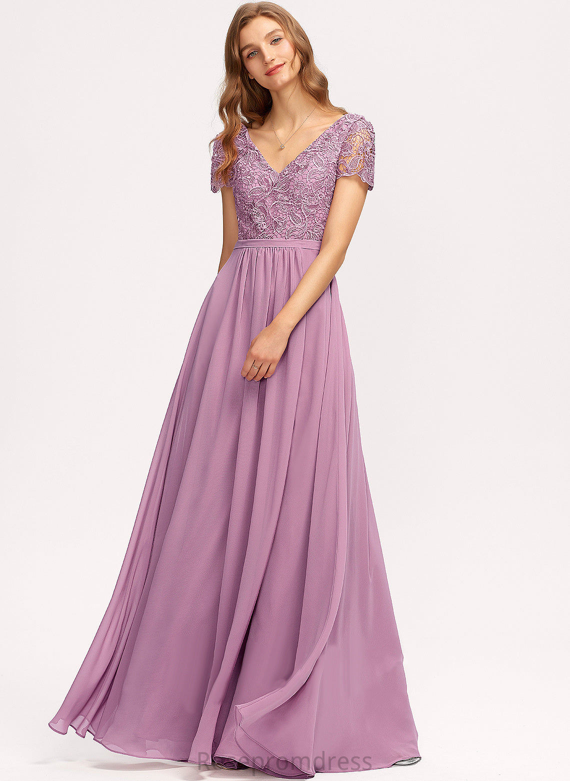 Fabric SplitFront Silhouette Length A-Line Floor-Length Neckline Embellishment V-neck Mercedes Floor Length Spaghetti Staps Bridesmaid Dresses