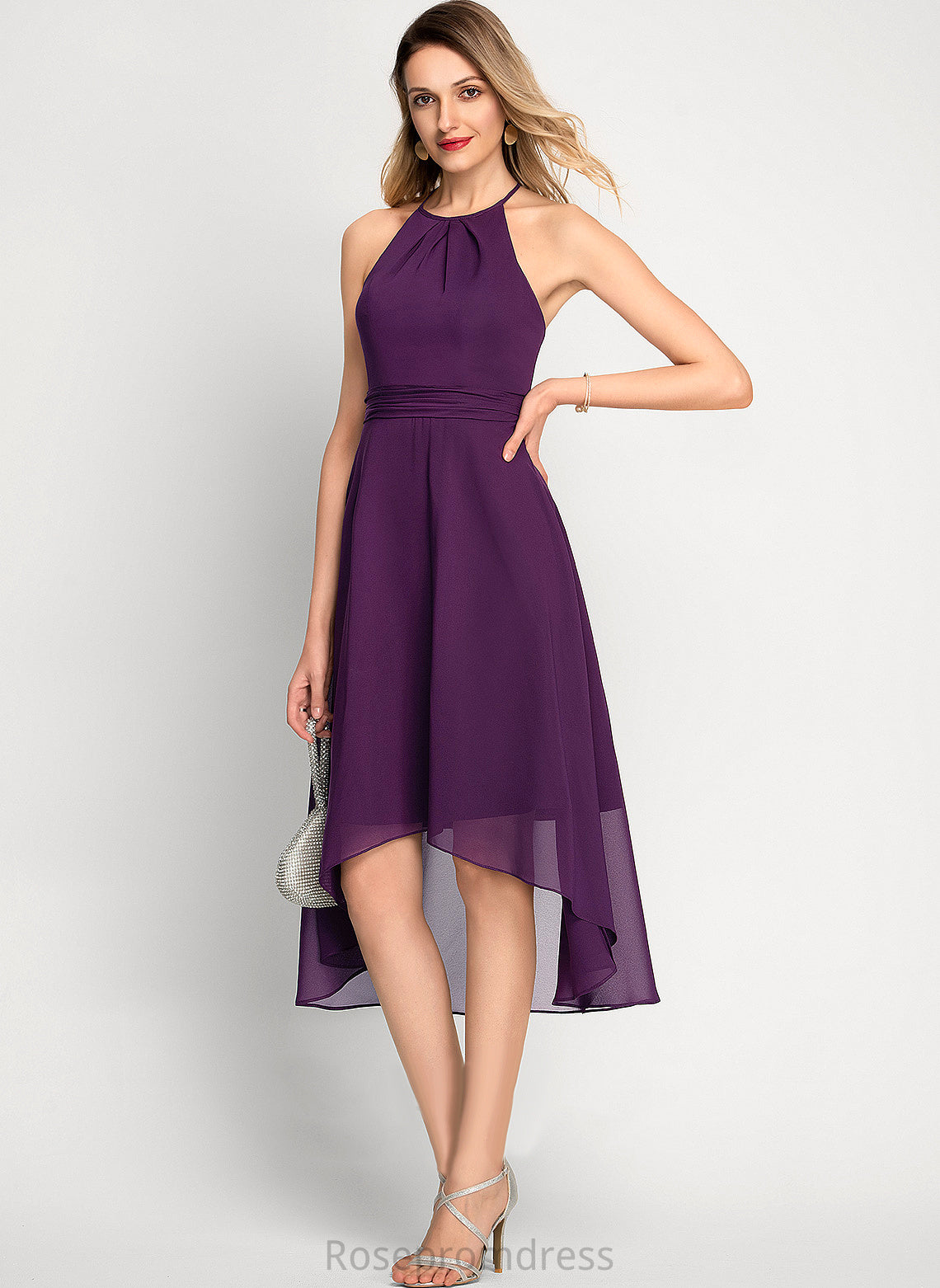 Cocktail Dresses Dress Chiffon Cocktail Angelina Asymmetrical Scoop Neck A-Line