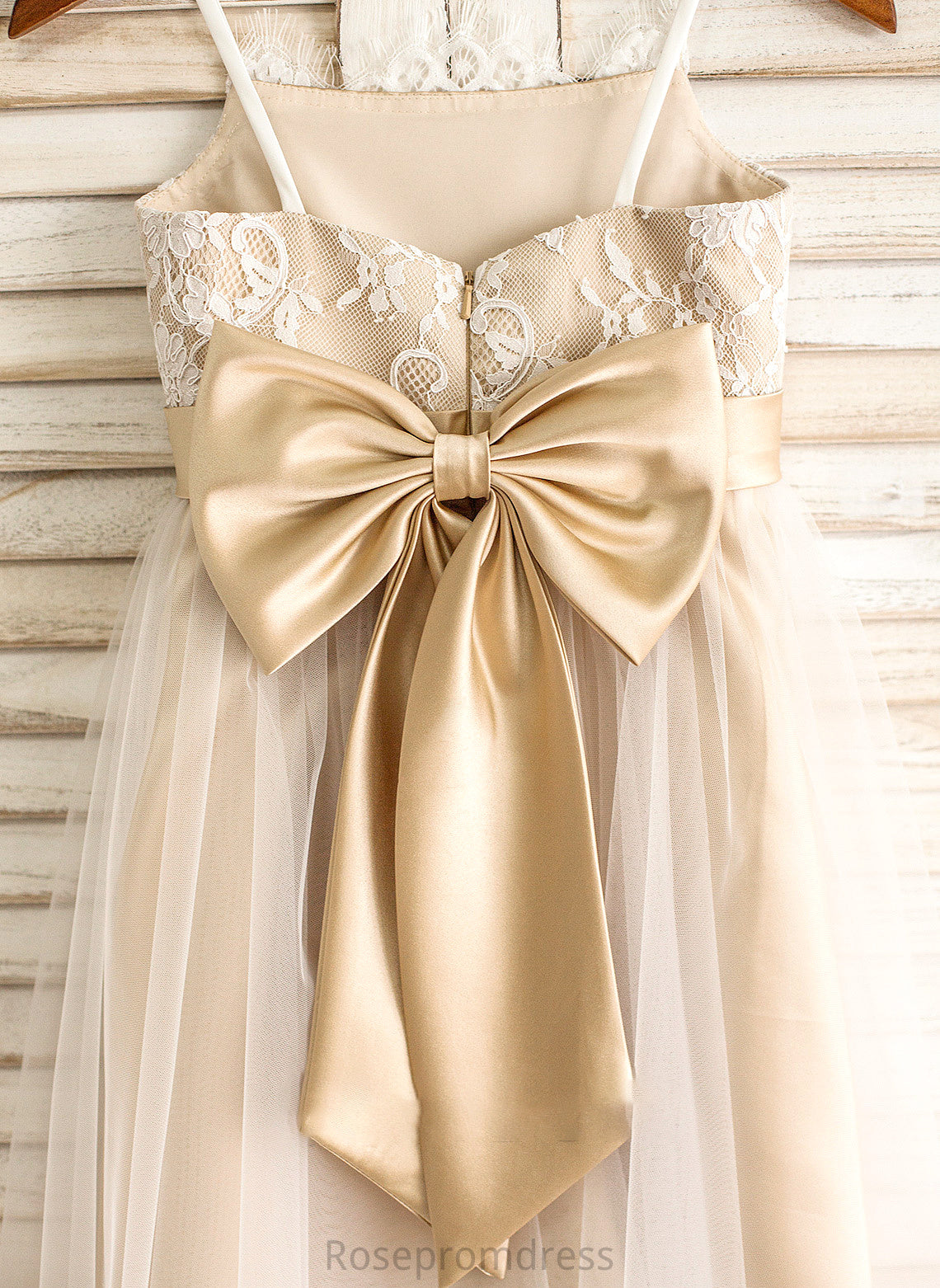 Shelby Sash With Knee-Length Square Junior Bridesmaid Dresses A-Line Tulle Neckline Bow(s)