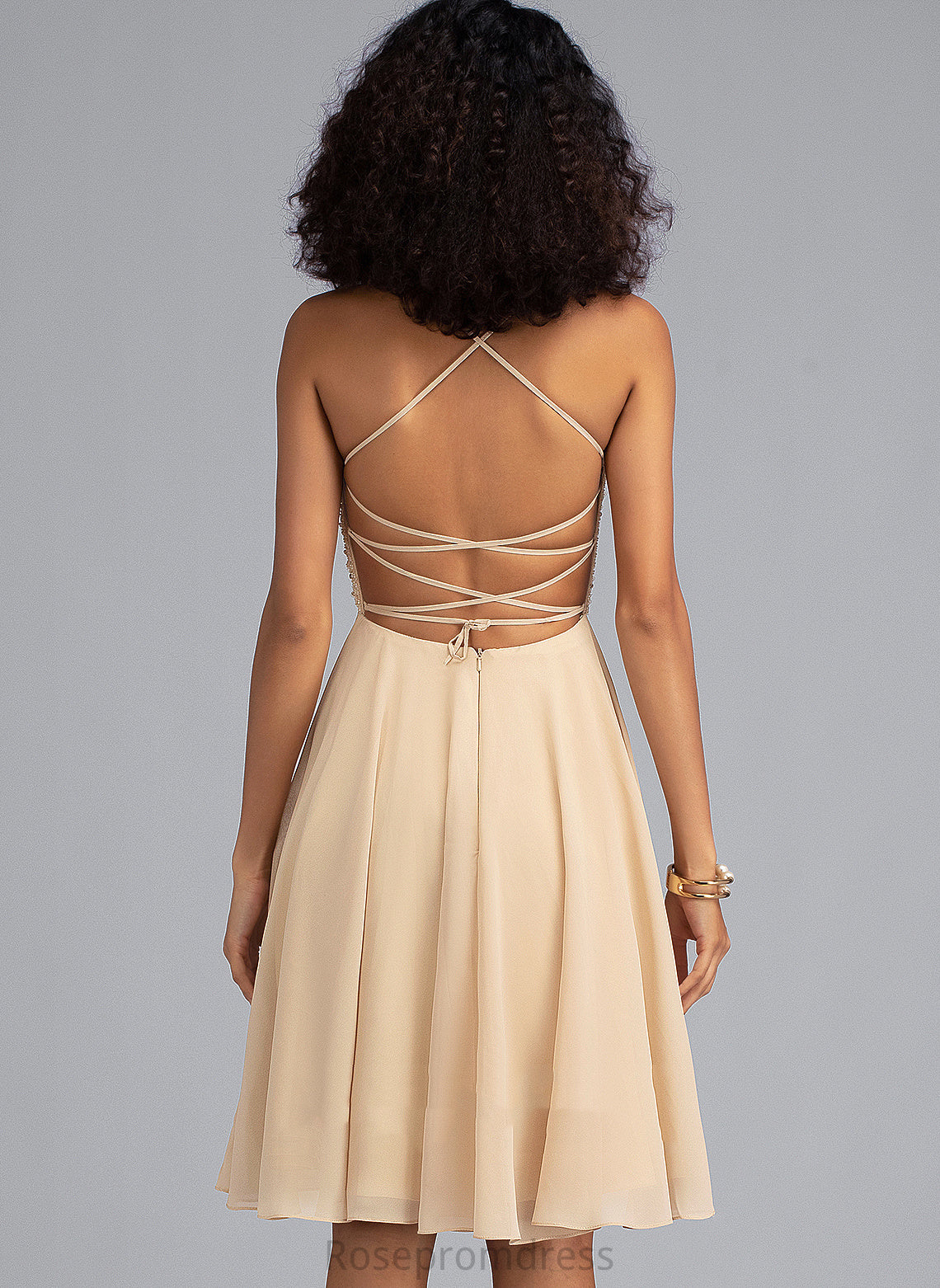 With Homecoming Dresses Knee-Length Neckline Samara Dress Sequins Chiffon A-Line Homecoming Square Beading