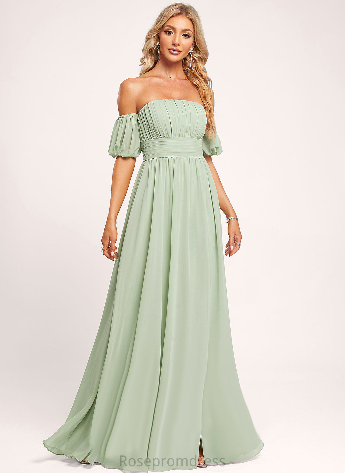 Floor-Length BackStyle Straps&Sleeves Fabric Length Silhouette Sleeveless A-line Una Floor Length A-Line/Princess One Shoulder Bridesmaid Dresses