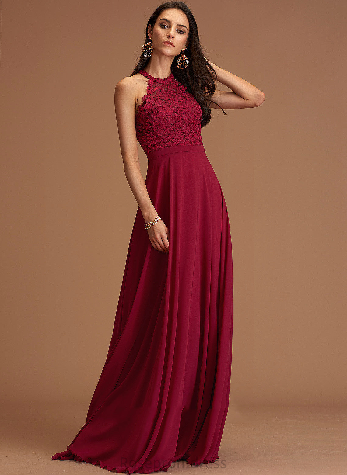 Ivy Dresses A-line Neck Round Formal Dresses Chiffon