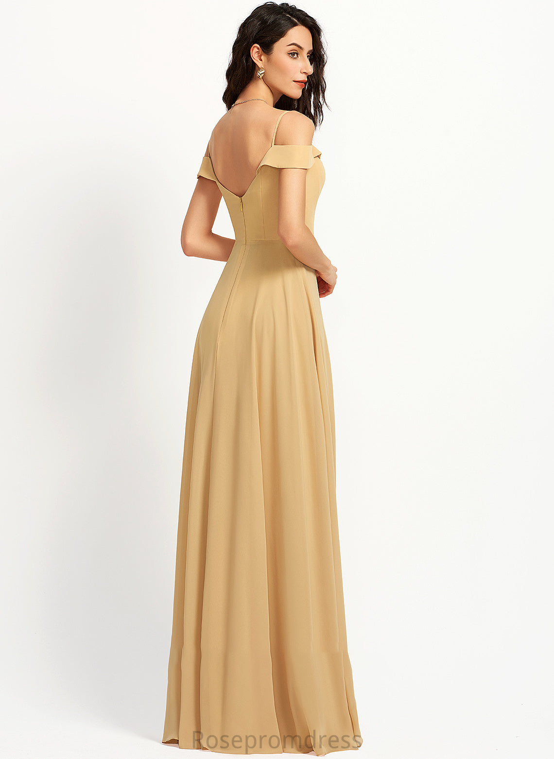 V-neck Prom Dresses Floor-Length A-Line Alia