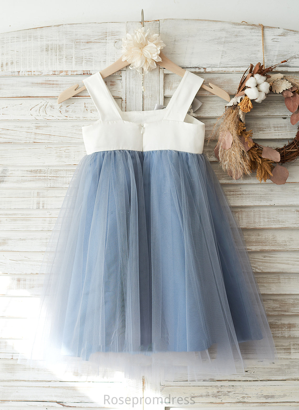 Flower Girl Dresses Elaine Knee-length Flower A-Line Straps Tulle/Lace Girl Sleeveless Dress